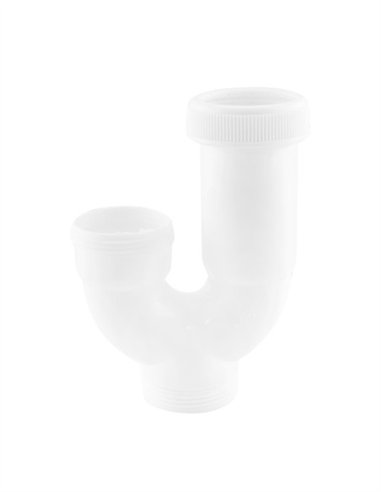 SIFÓN CURVO DOBLE EXTENSIBLE S/ORIENTABLE + REDUCTORA + UNA TOMA AUX