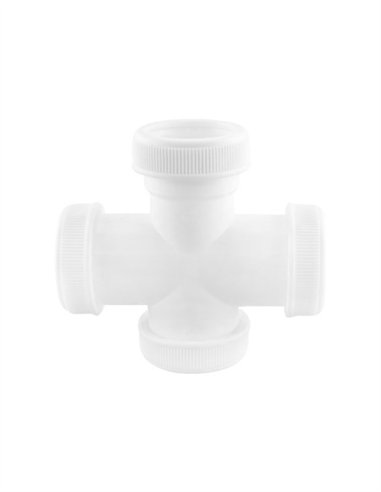 SIFÓN CURVO DOBLE EXTENSIBLE S/ORIENTABLE + REDUCTORA + UNA TOMA AUX
