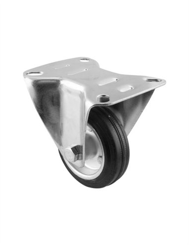 RUEDA GOMA FIJA - 100MM / 90KG