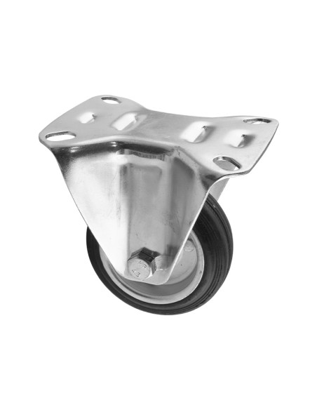 RUEDA GOMA FIJA - 100MM / 90KG