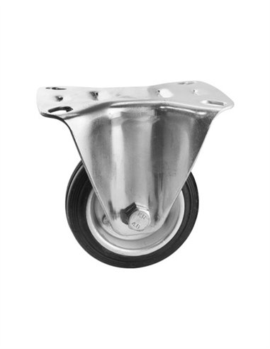 RUEDA GOMA FIJA - 100MM / 90KG
