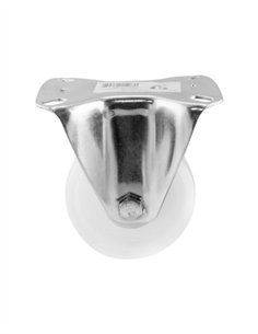 RUEDA FIJA POLIPROPILENO BLANCA - 80 MM / 110 KG