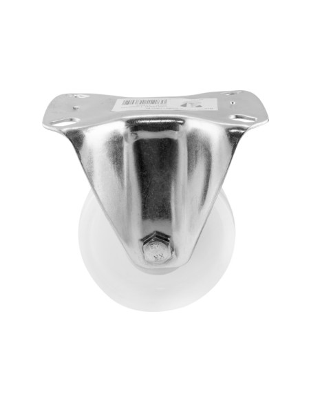 RUEDA FIJA POLIPROPILENO BLANCA - 80 MM / 110 KG