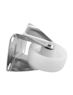 RUEDA FIJA POLIPROPILENO BLANCA - 80 MM / 110 KG 2
