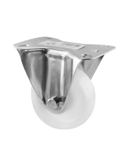RUEDA FIJA POLIPROPILENO BLANCA - 80 MM / 110 KG