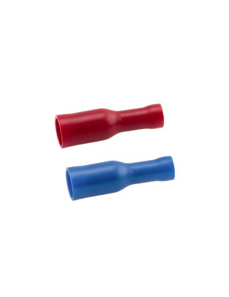 TERMINAL PRE-AISLADO CILINDRICO HEMBRA - 1.5MM - ROJO