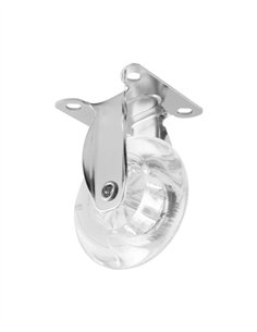 RUEDA FIJA TRANSPARENTE - 75MM / 40KG 2