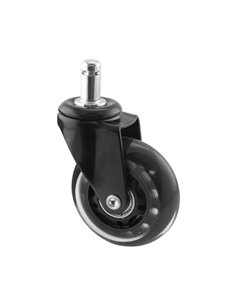 RUEDA GIRATORIA NEGRA E11X22 - 65MM / 30KG