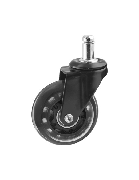 RUEDA GIRATORIA NEGRA E11X22 - 75MM / 50KG