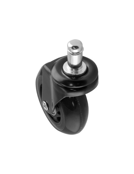 RUEDA GIRATORIA NEGRA E11X22 - 75MM / 50KG