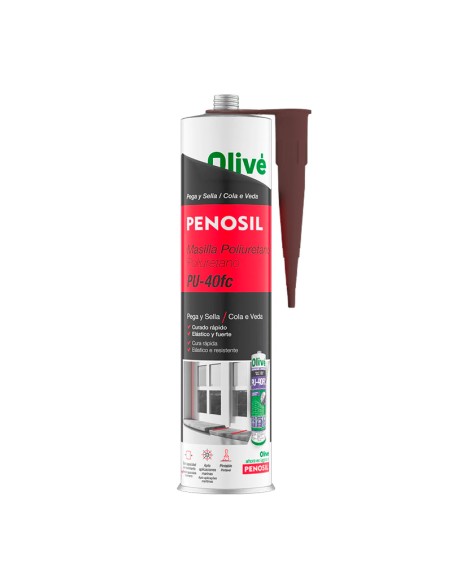 MASILLA POLIURETANO TECNOPUR P-40 300ML - MARRON
