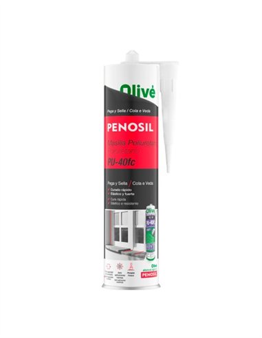 MASILLA POLIURETANO TECNOPUR P-40 300ML - NEGRO