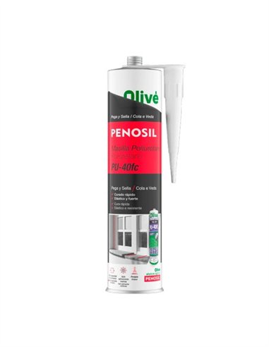 MASILLA POLIURETANO TECNOPUR P-40 300ML - NEGRO