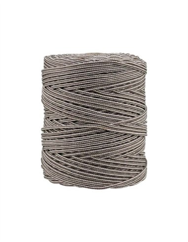 CORDÓN TRENZADO POLIPROPILENO 200M - 5MM X 200M BLANCO/MARRON