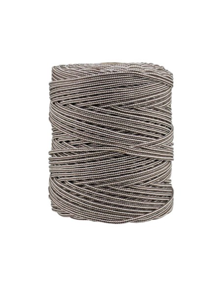 CORDÓN TRENZADO POLIPROPILENO 200M - 5MM X 200M BLANCO/MARRON
