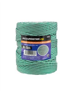 CORDÓN TRENZADO POLIPROPILENO 200M - 5MM X 200M BLANCO/VERDE 2