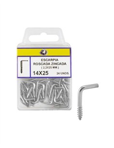 ESCARPIA ROSCADA ZINCADA BLISTER - 21X80MM