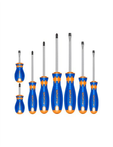JUEGO 8 PZS DESTORNILLADORES CR-V WADFOW