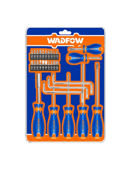 JUEGO 30 PZS DESTORNILLADORES CR-V WADFOW