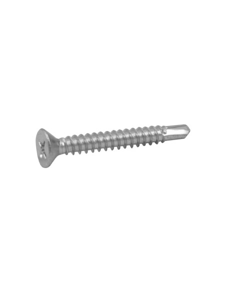 TORNILLO ROSCA CHAPA P/ BROCA CABEZA PLANA - 3.9X25MM