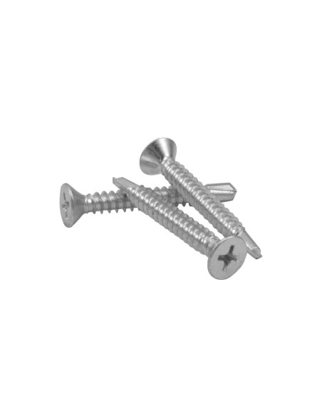 TORNILLO ROSCA CHAPA P/ BROCA CABEZA PLANA - 3.9X25MM