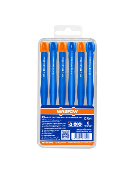 ESTUCHE 6PZS DESTORNILLADORES PRECISION WADFOW