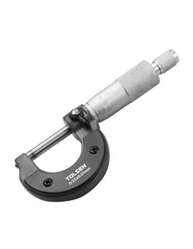 MICROMETRO 0-25MM PRECISION 0.01MM TOLSEN