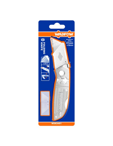 CUTTER ABATIBLE + 5 HOJAS RECAMBIO WADFOW