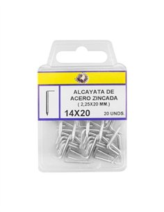 ALCAYATA DE ACERO ZINCADA BLISTER - 17X50UDS 7UDS 2