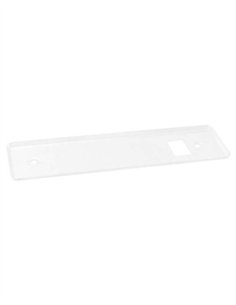 PLACA RECOGEDOR METALICO EMBUTIR BLANCO 2