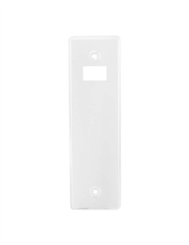 PLACA RECOGEDOR METALICO EMBUTIR BLANCO