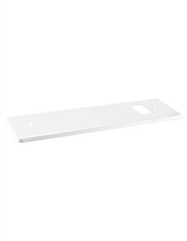 PLACA RECOGEDOR METALICO EMBUTIR BLANCO