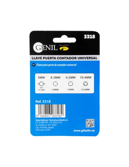 LLAVE UNIVERSAL PUERTA CONTADOR