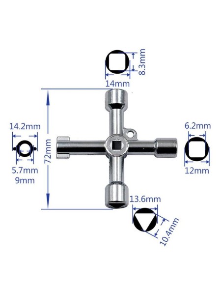LLAVE UNIVERSAL PUERTA CONTADOR