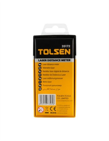 MEDIDOR DE DISTANCIA LASER 20M TOLSEN