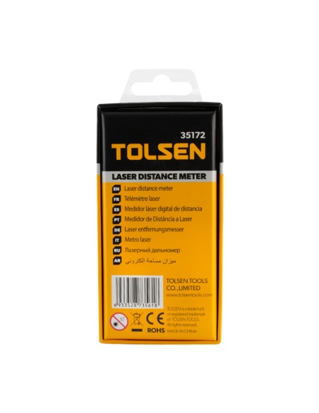 MEDIDOR DE DISTANCIA LASER 20M TOLSEN