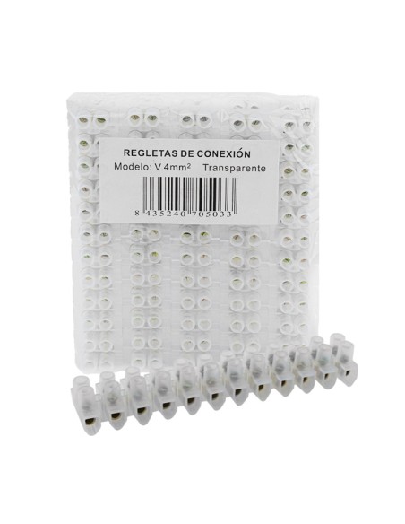 REGLETA/CLEMA DE CONEXIONES - 6MM NEGRO