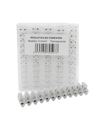 REGLETA/CLEMA DE CONEXIONES - 25MM BLANCO