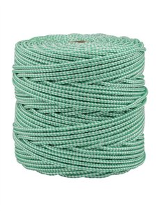 CORDÓN POLIPLÁSTICO TRENZADO - VERDE - BLANCO