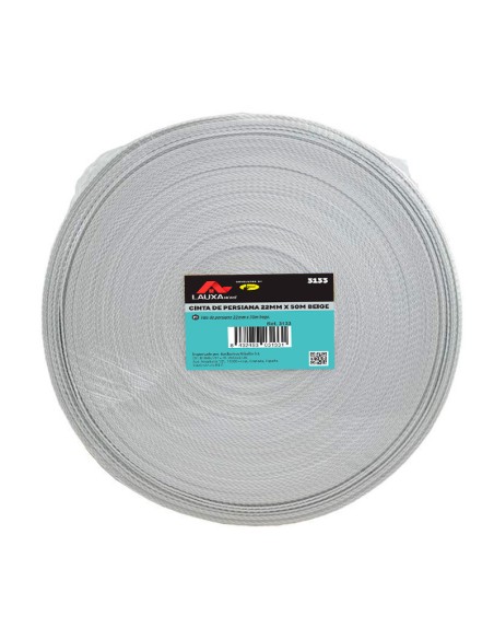 ROLLO CINTA PERSIANA - 18MM - 50M BEIGE