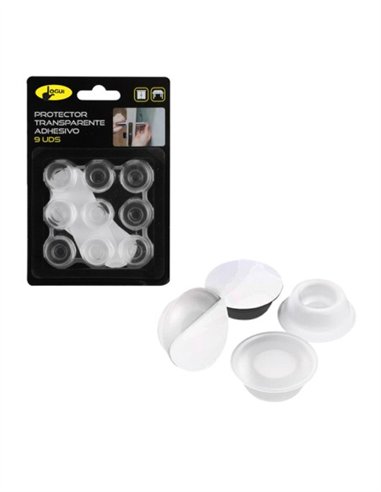 PROTECTOR ADHESIVO TRANSPARENTE 9UDS