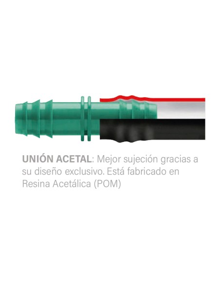 ENLACE ACETAL BOLSA 100 UDS - 17MM MARRON