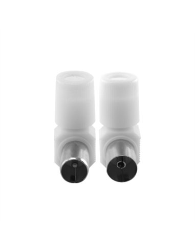 CONECTOR ACODADO BLANCO PVC-METAL - HEMBRA