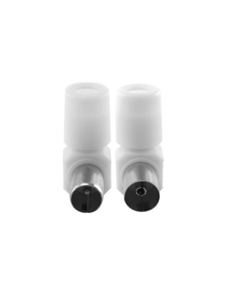 CONECTOR ACODADO BLANCO PVC-METAL - HEMBRA