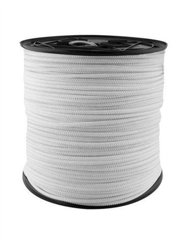 CARRETE NYLON CON ALMA INTERIOR - 5MM X 400M BLANCO