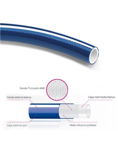MANGUERA TRICO DOS AZUL - 15X20MM 50M 2