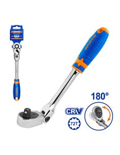 LLAVE DE CARRACA CABEZA FLEXIBLE WADFOW - 1/2"