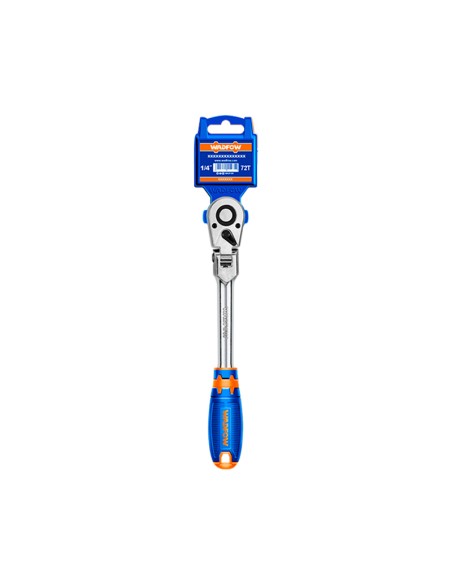 LLAVE DE CARRACA CABEZA FLEXIBLE WADFOW - 1/4"