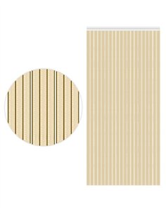 CORTINA BEIGE FILO MARRÓN - 0.90 X 2.10