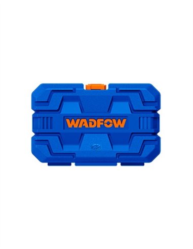 JUEGO 45 PIEZAS 1/4" VASOS Y PUNTAS CON MANGO WADFOW